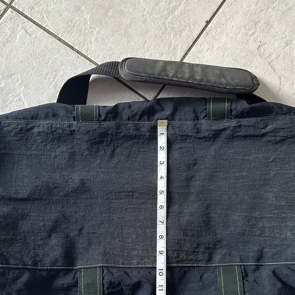 DC SPORT Minimalist Y2K Black and Taupe Sports Duffel Bag - Picture 4 of 10